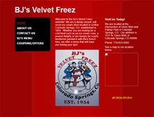 Tablet Screenshot of bjsvelvetfreez.com